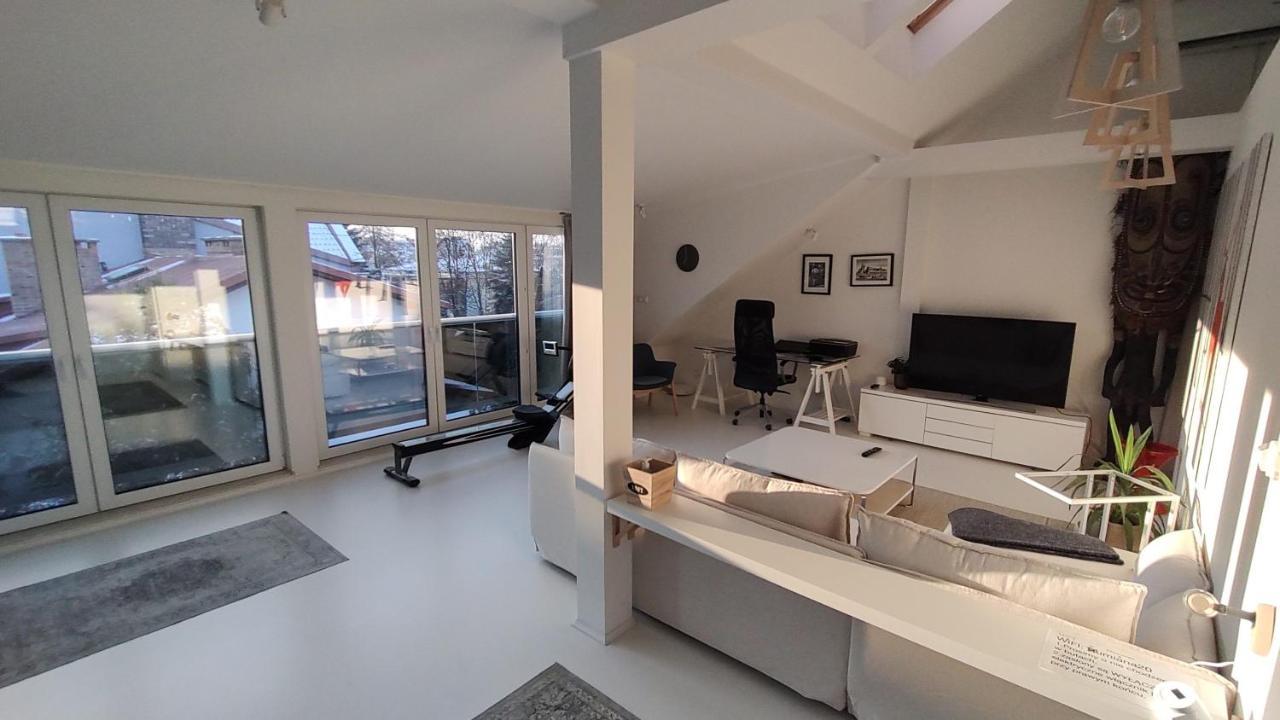 Loft 85 M2 Wilanow Krolewski Self Checkin วอร์ซอ ภายนอก รูปภาพ